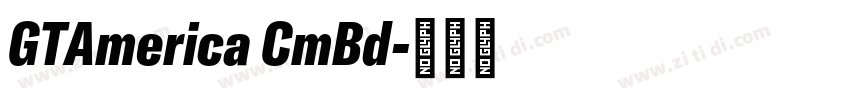 GTAmerica CmBd字体转换